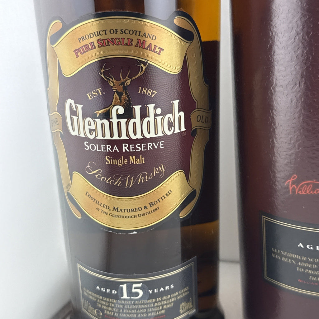 Glenfiddich 15 Year Old Solera Reserve, early presentation Late 90s Early 2000s