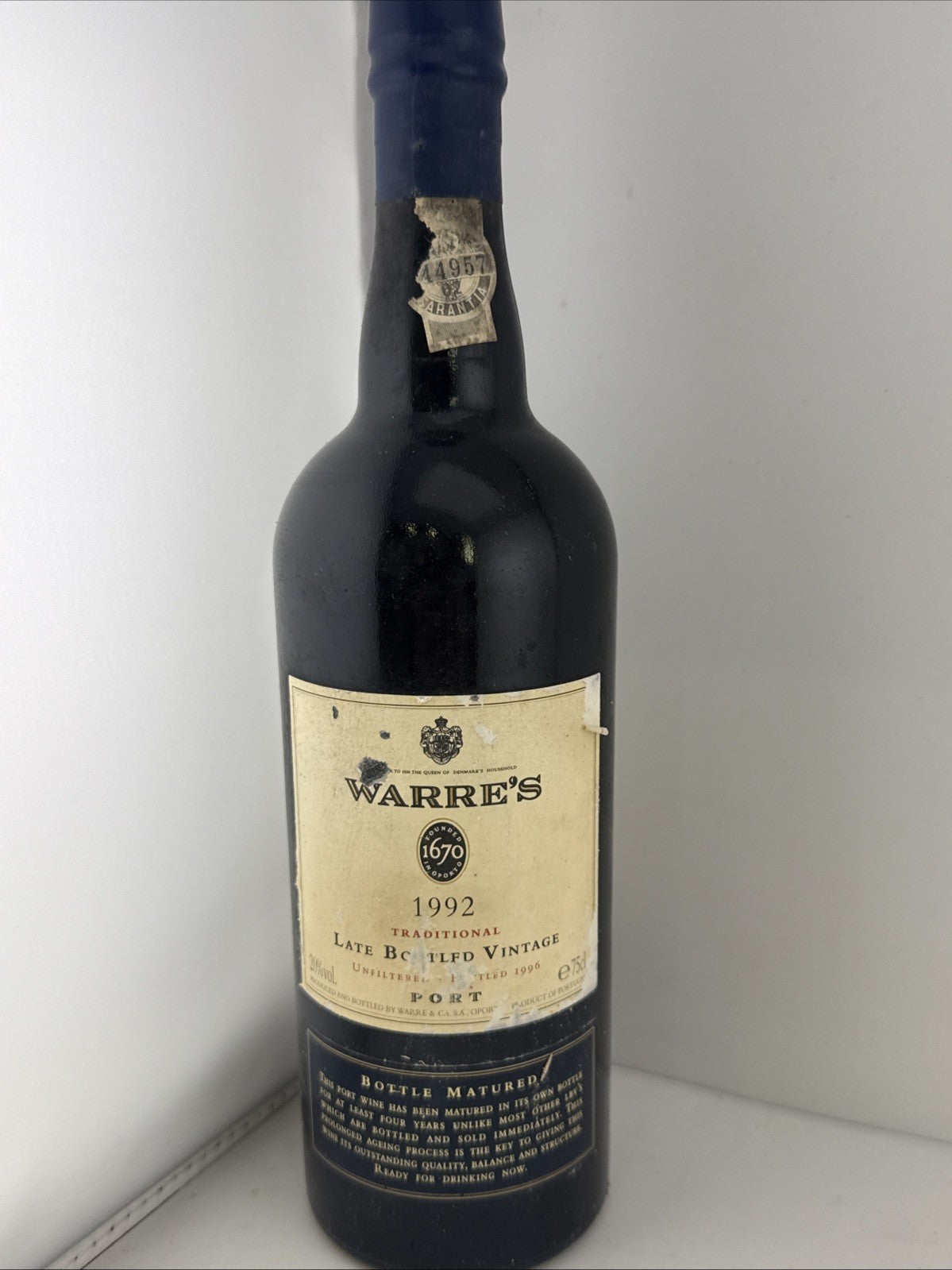 Warre’s 1992 Traditional LBV Port Unfiltered Bottled 1996
