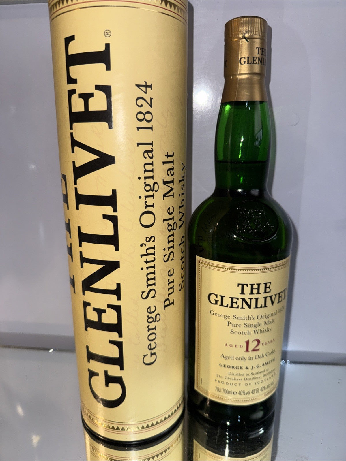 Glenlivet 12 Year Old Highland Malt Whisky 1L Dated To 1998-05