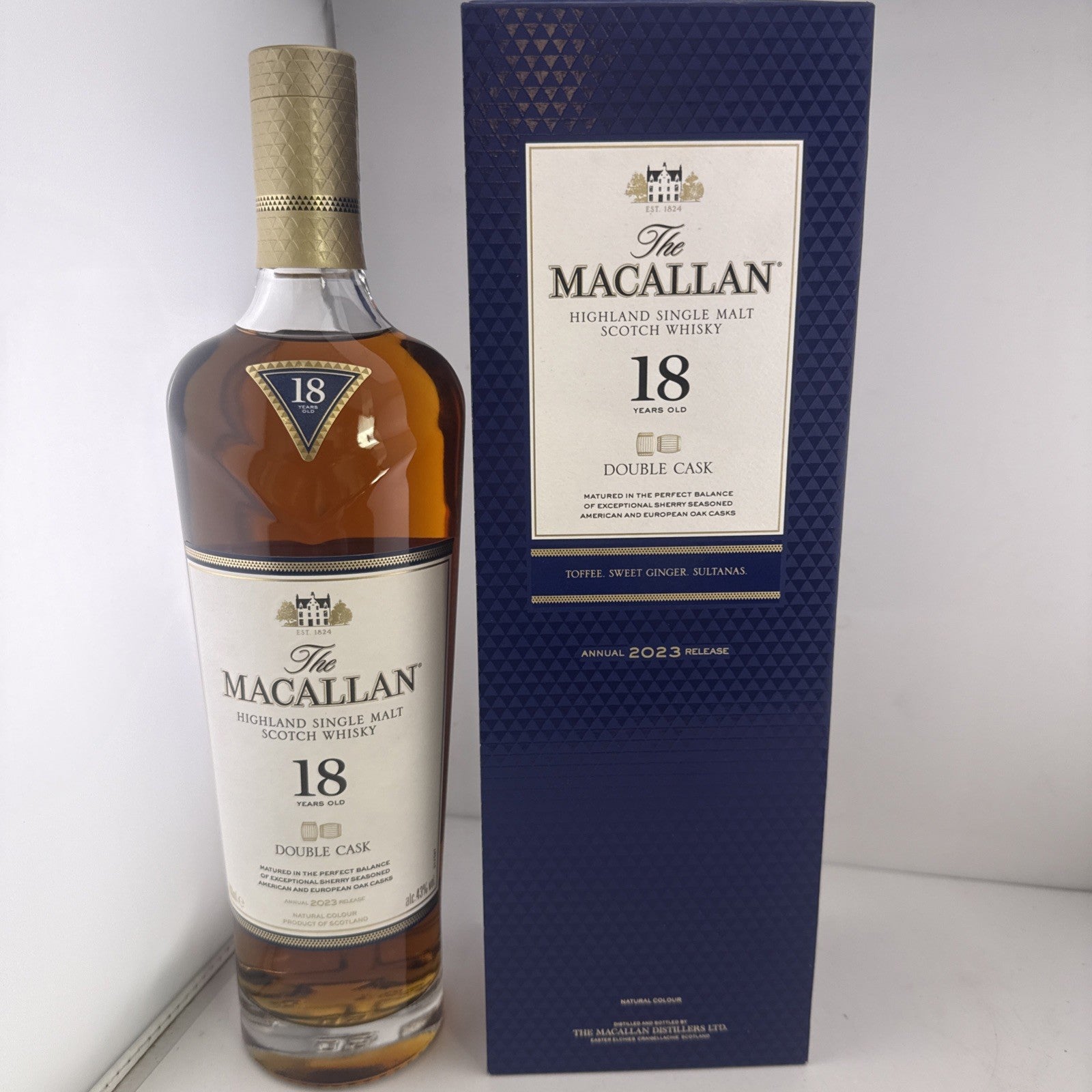Macallan 18 Year Old Double Cask 2023 Release Boxed 700ml