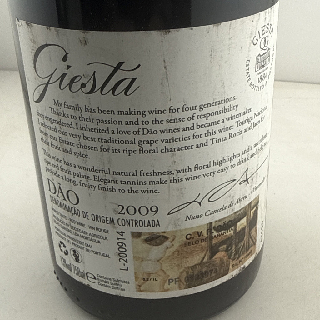 Quinta da Giesta Dão 2009 Portuguese Red Wine 75cl 13%.