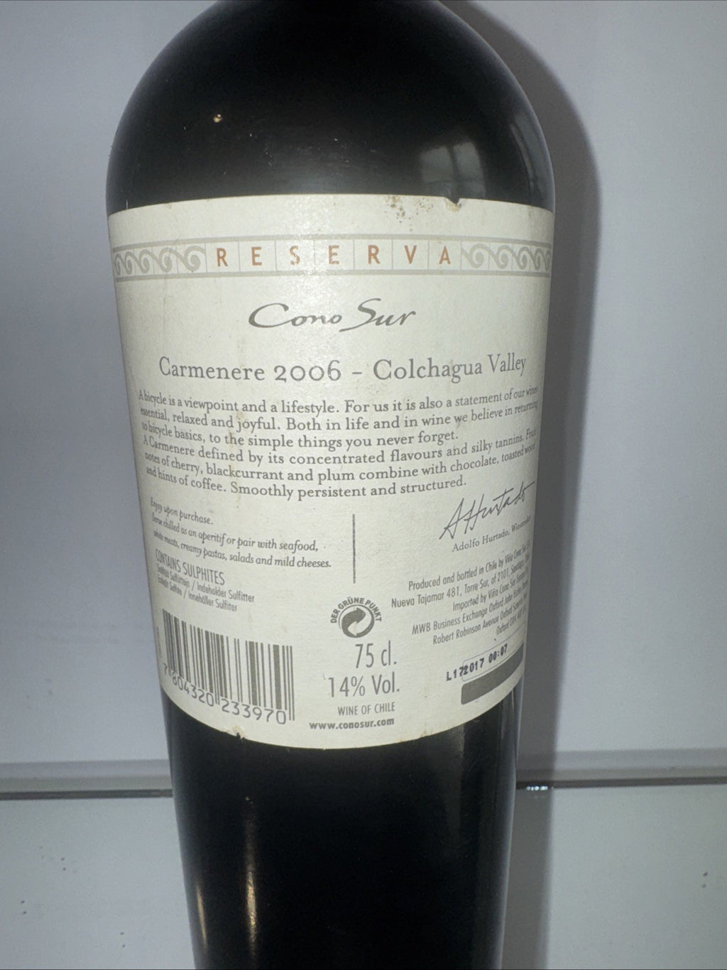 Cono Sur Reserva - Chile 2006 Red Wine