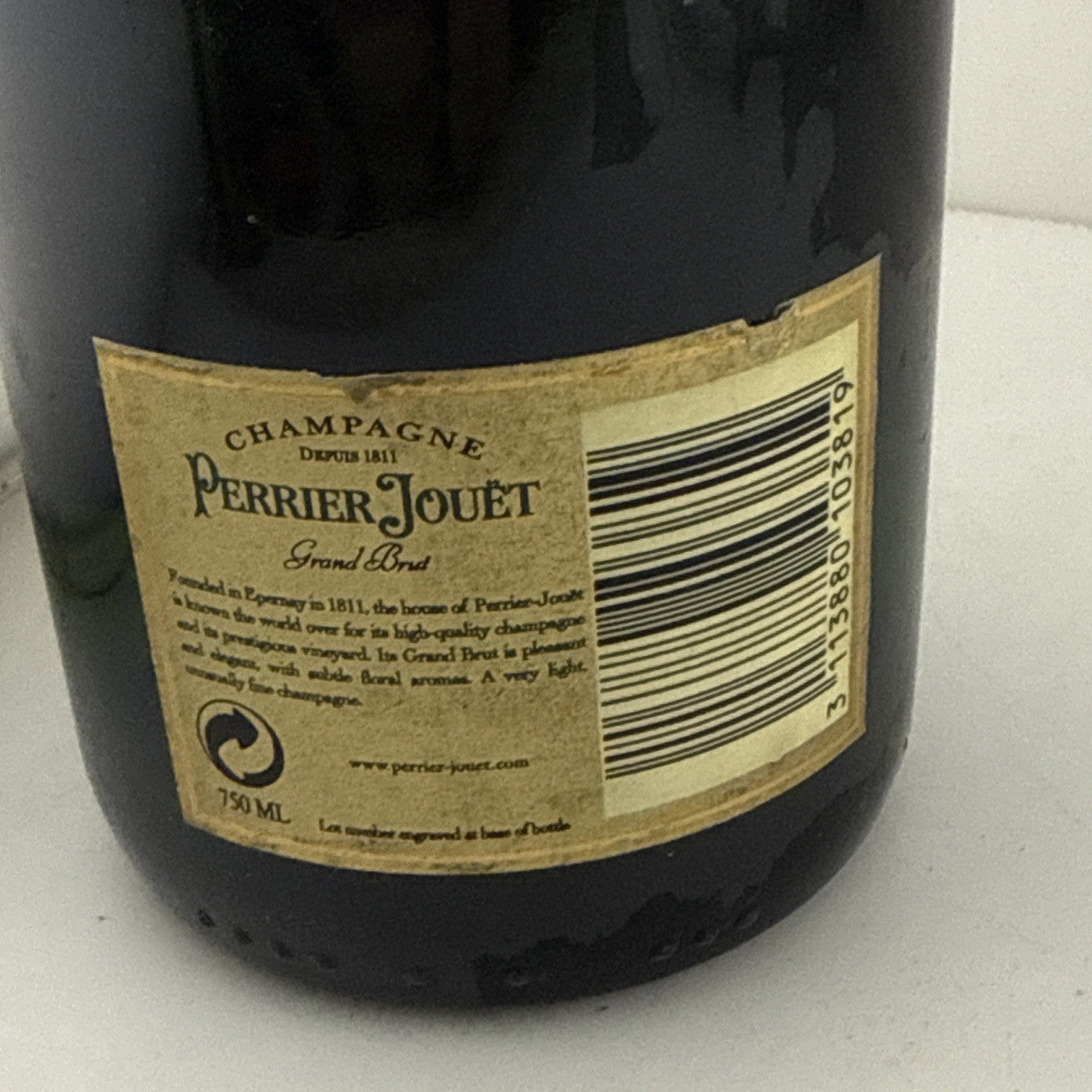 Perrier-Jouët Grand Brut Champagne 75cl NV c.2001 Old Label Bottle