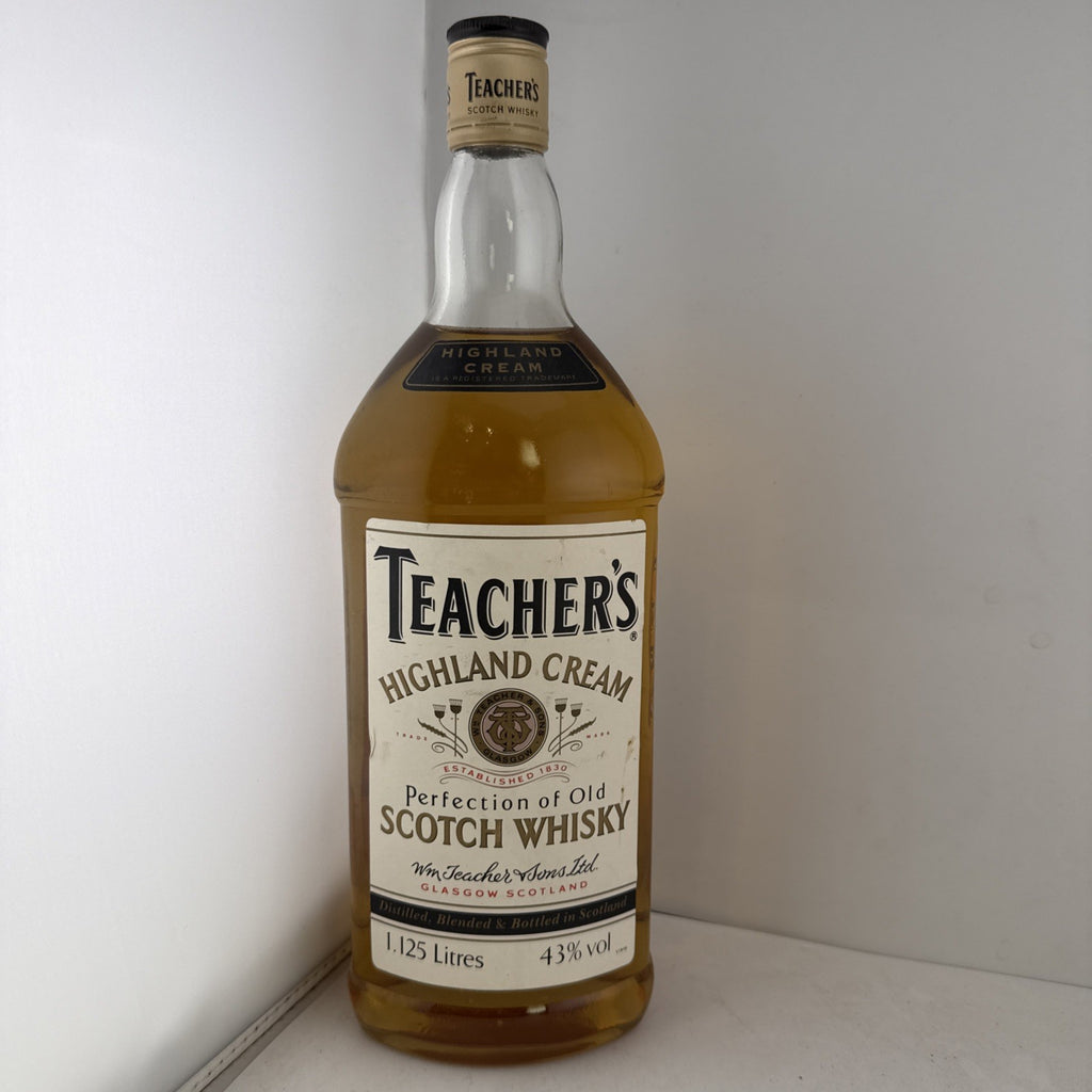 Teacher’s Highland Cream 43% 1.125L Blended Scotch Whisky 1990s