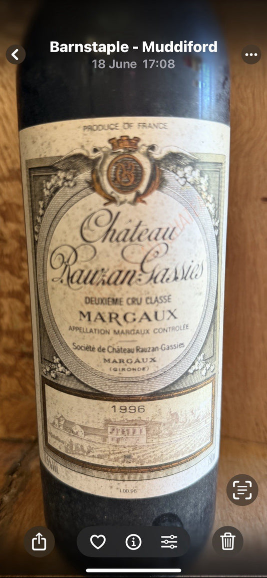CHÂTEAU RAUZAN GASSIES 1996 Margaux 2 Cru