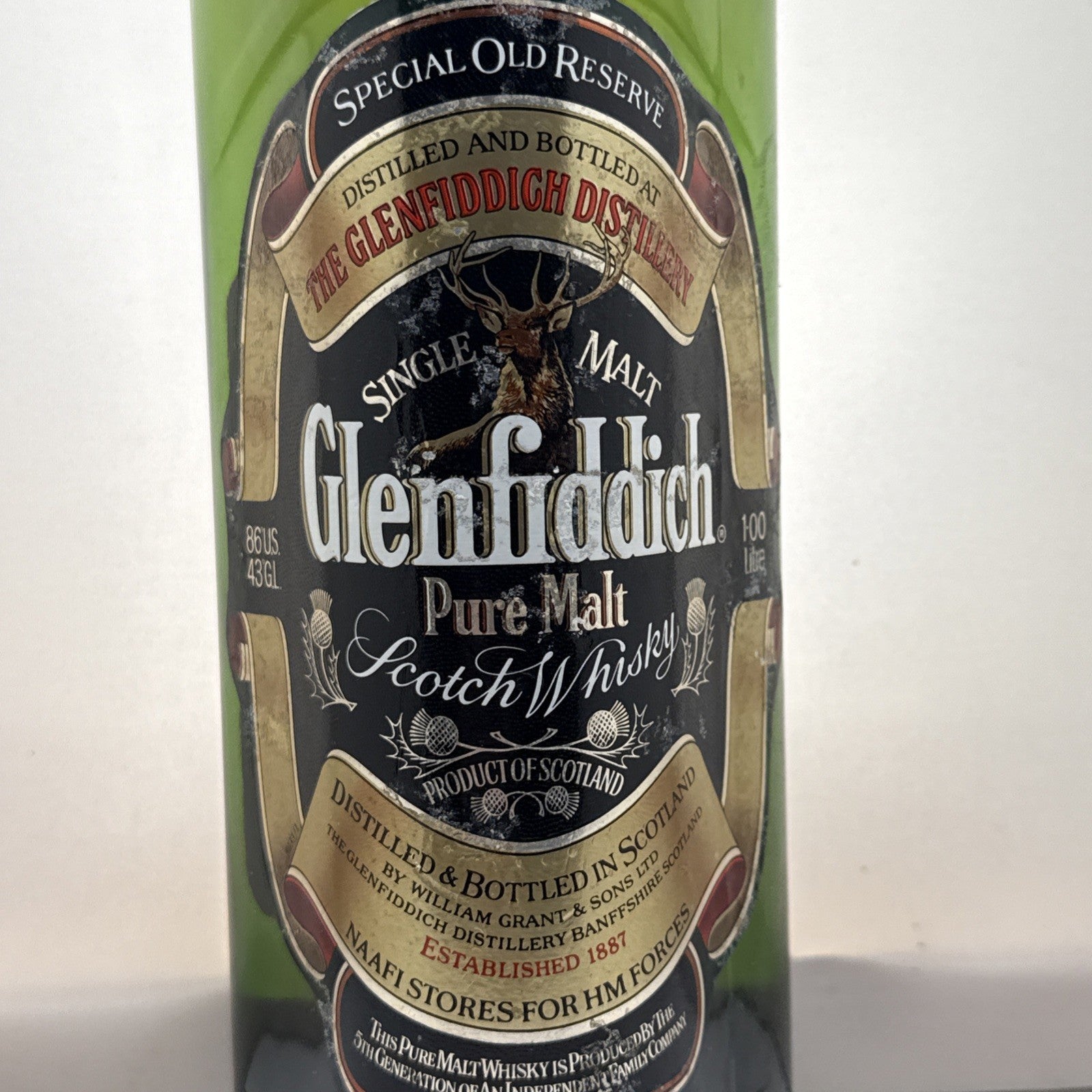 1990s Glenfiddich Special Old Reserve NAAFI HM Forces 1L 43%