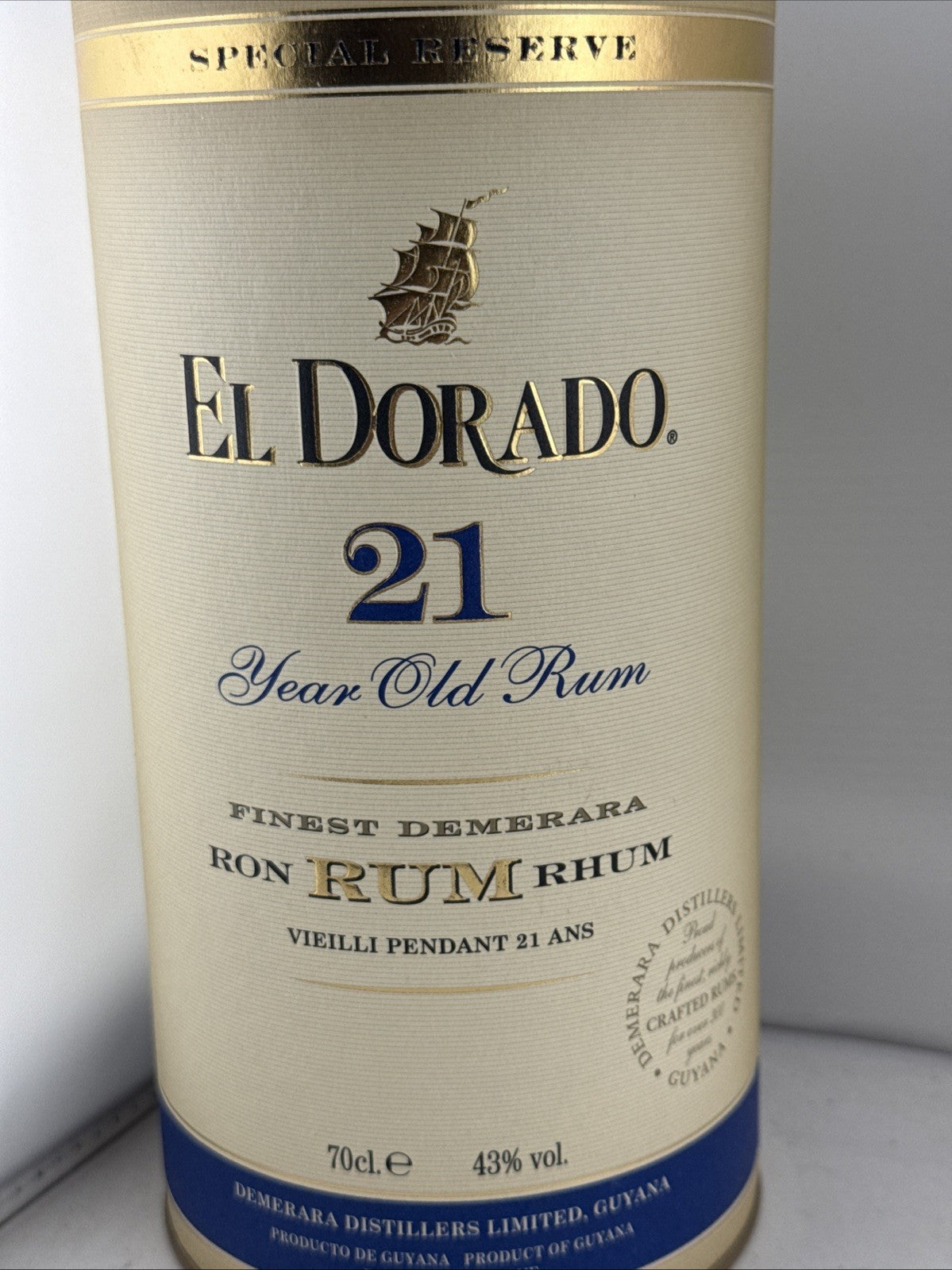 El Dorado 21 Year Old Special Reserve Rum 70cl 43%