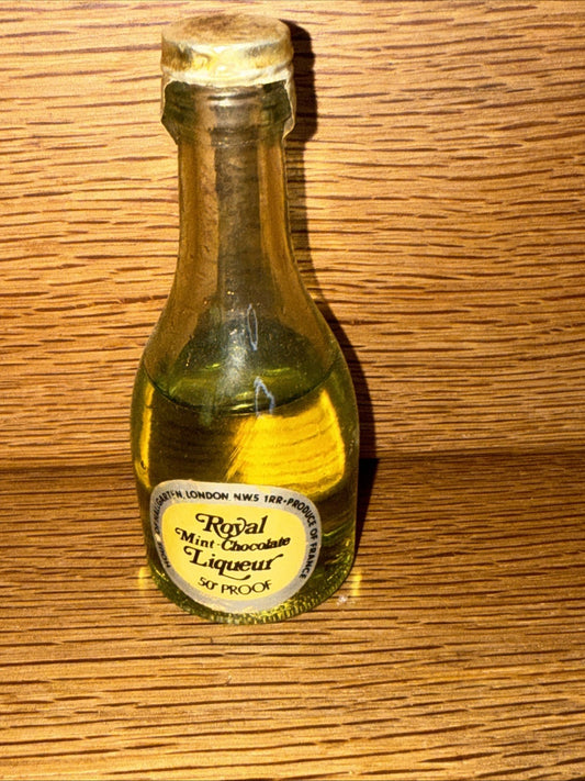 Royal Mint Chocolate  Liqueur  Miniature 1960s