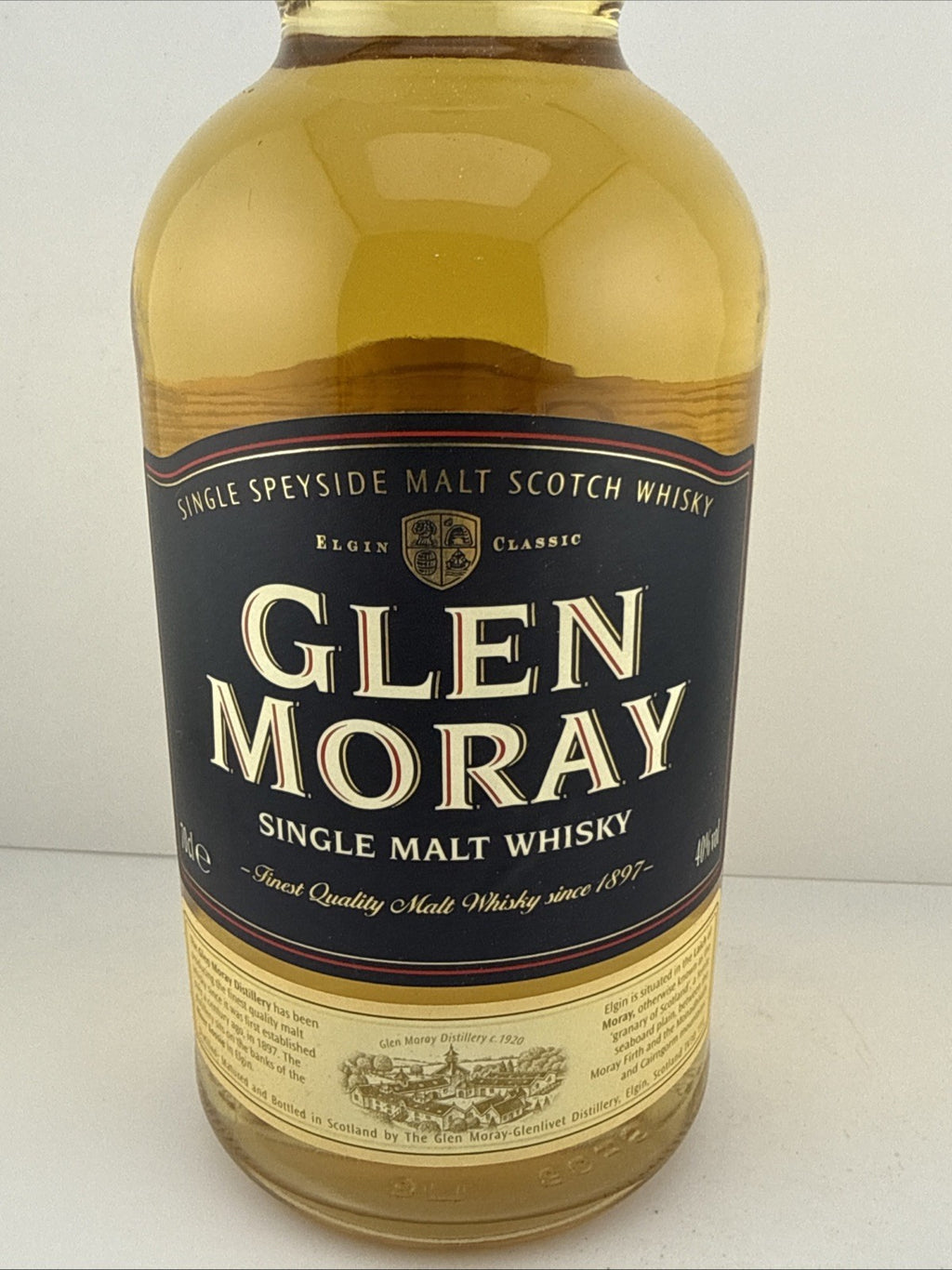 Glen Moray 12 Year Old Single Malt Scotch Whisky 1990s Bottle 70cl