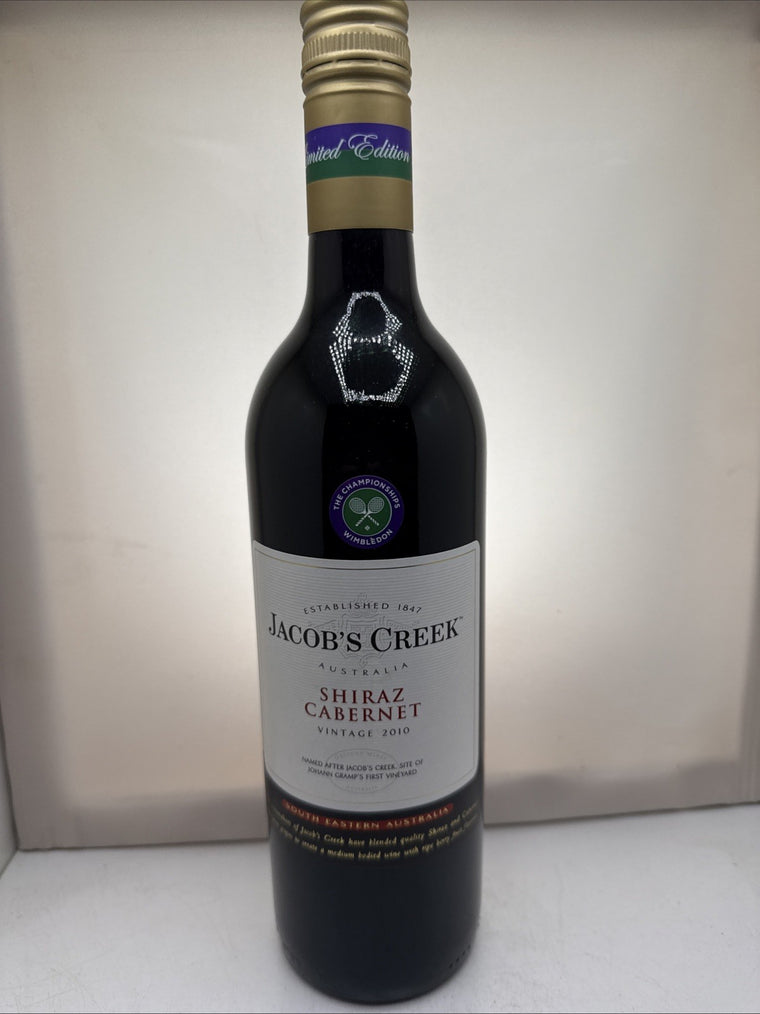 Jacobs Creek Shiraz Cabernet 2010 Wimbledon Edition 16yo Australian Red
