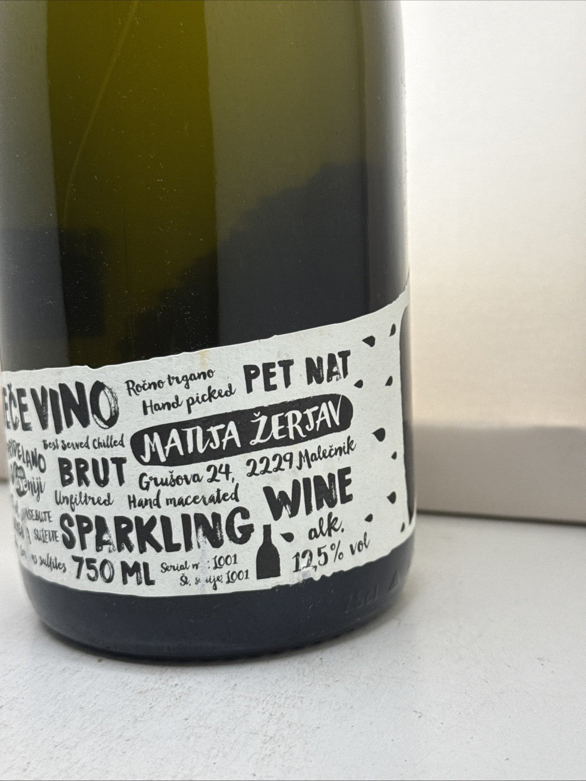 Matija Žerjan Rečevino Pet‑Nat — Slovenia — dry Sparkling Wine