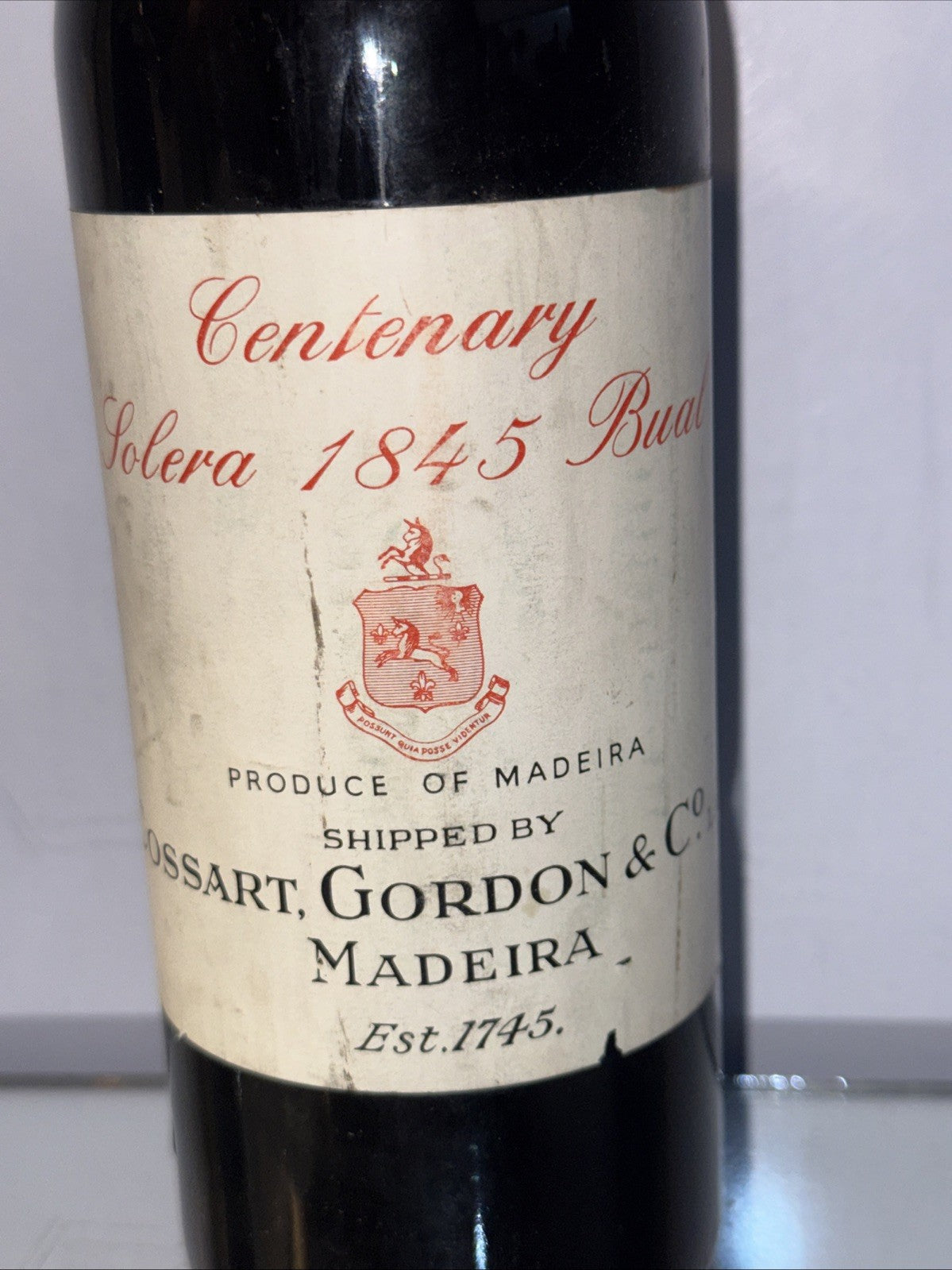 D’Oliveiras / Cossart, Gordon & Co.Centenary Solera 1845 Bual Madeira