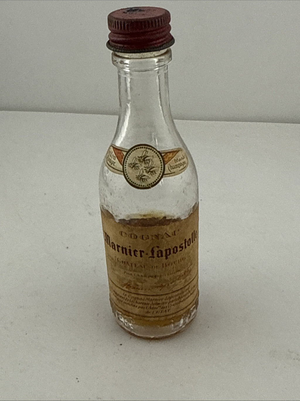 Vintage Garnier-Lapostolle Cognac Miniature Bottle 1960s/70s Low Fill