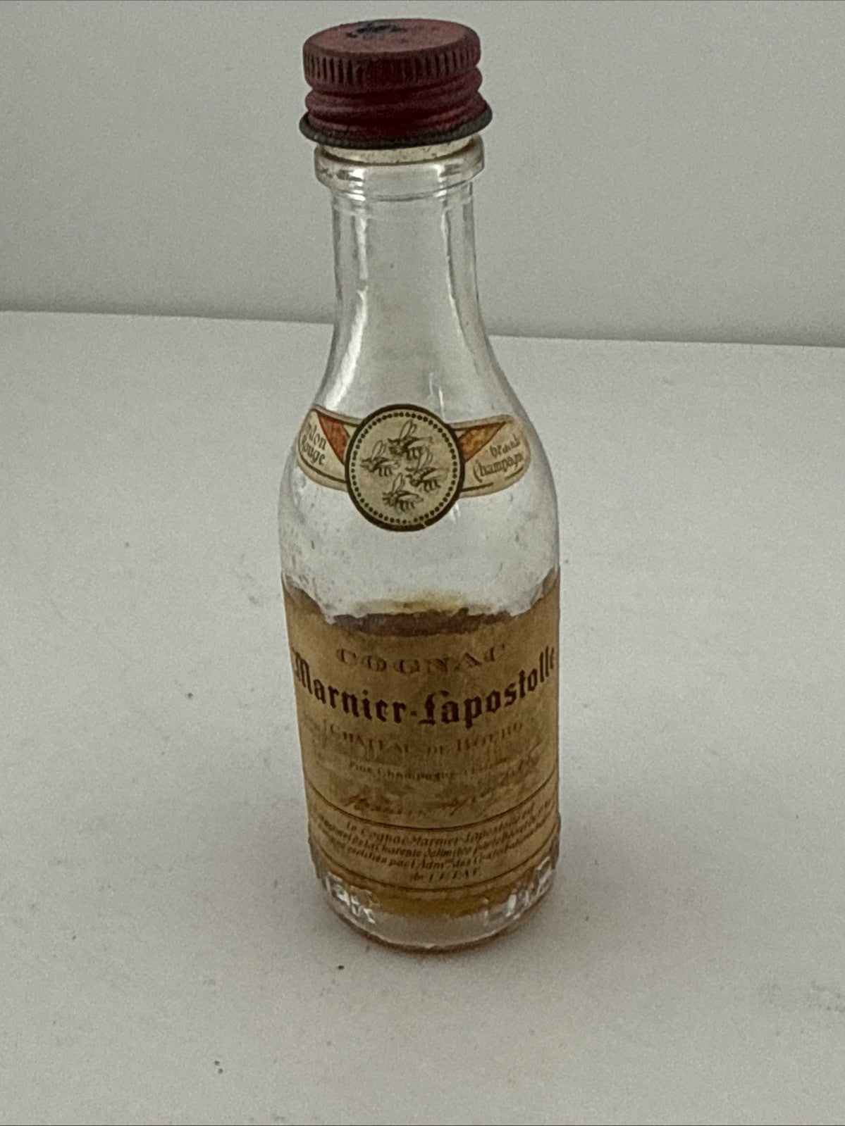 Vintage Garnier-Lapostolle Cognac Miniature Bottle 1960s/70s Low Fill