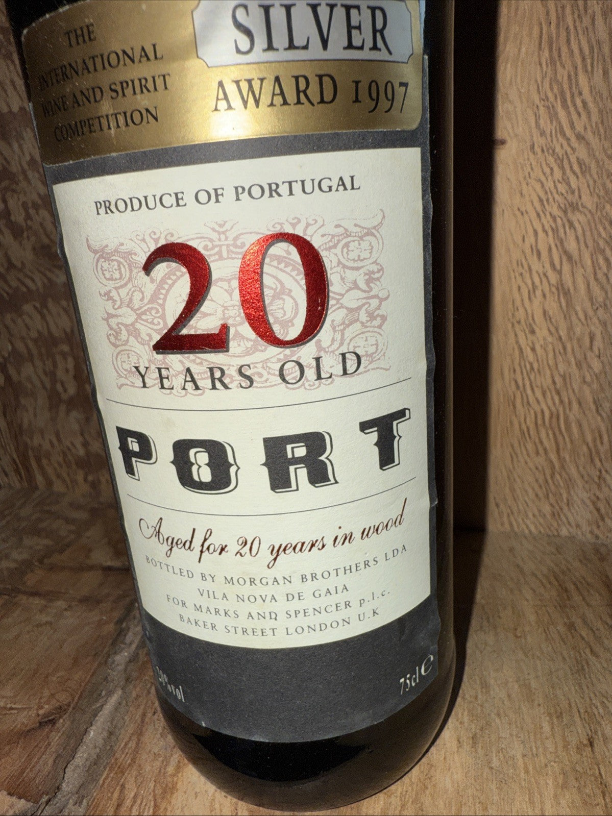 Morgan Brothers ( For Marks And Spencer )  1997 20 Year Old Port Made In 1977!