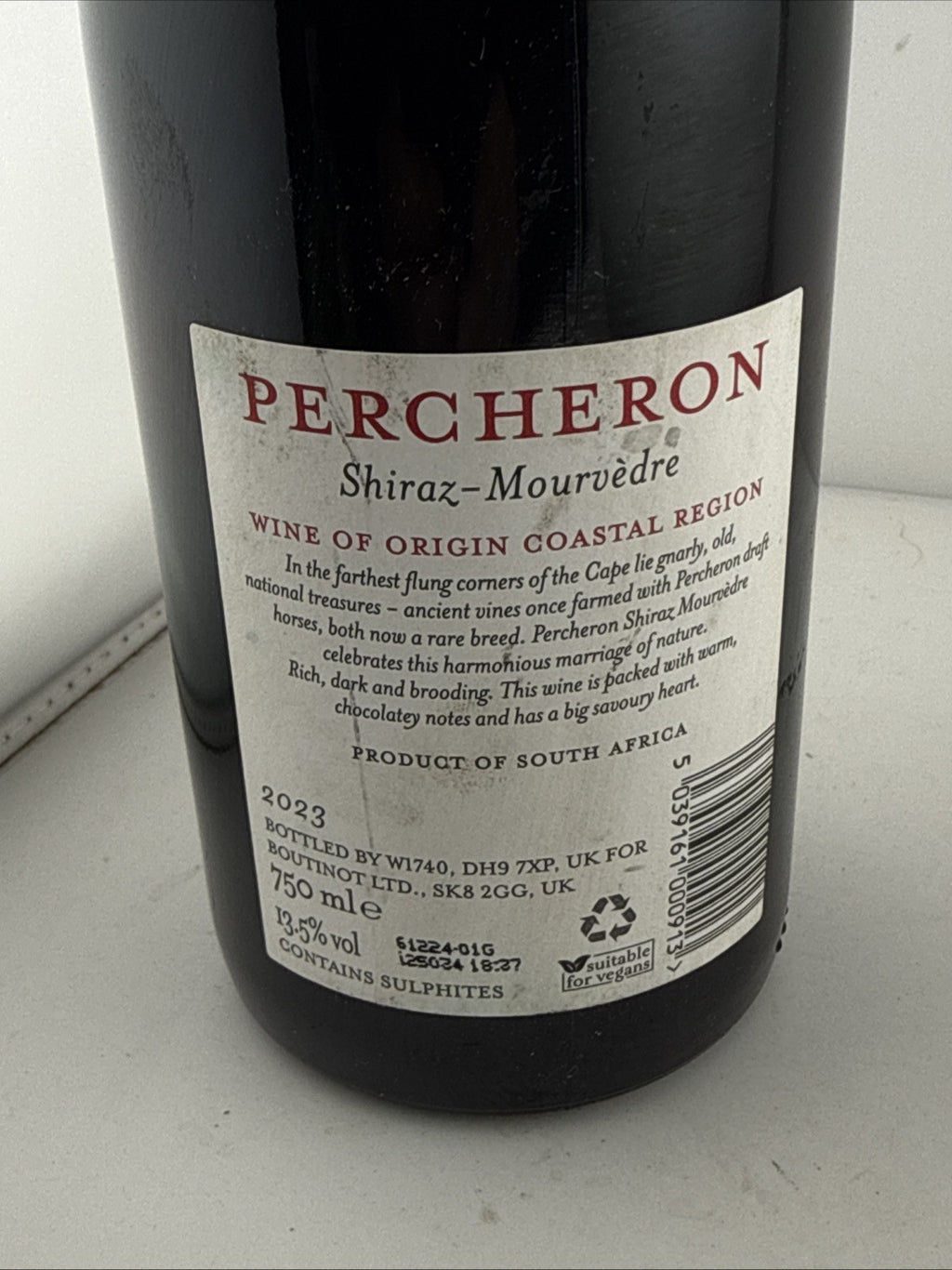 Percheron Shiraz Mourvèdre 2023 South African Red Wine 75cl