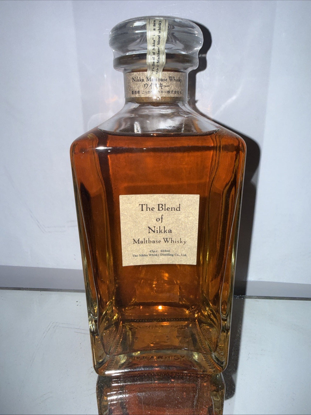 The Blend of Nikka Maltbase Whisky Early 1987 Release Bottle
