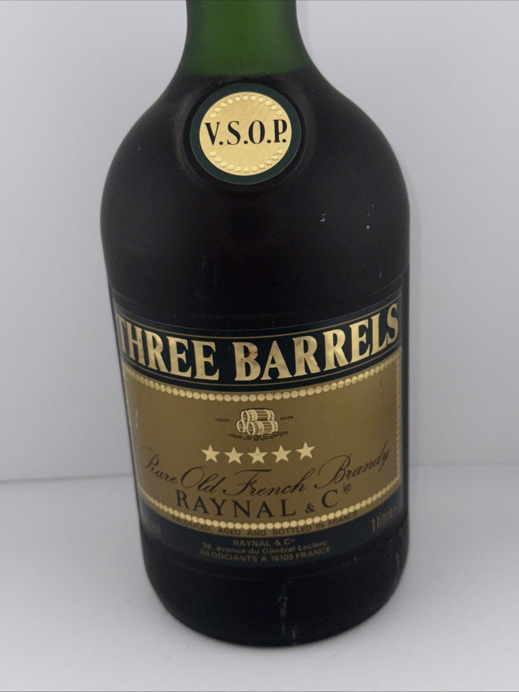 Three Barrels VSOP Cognac Estimated Bottled 1990s