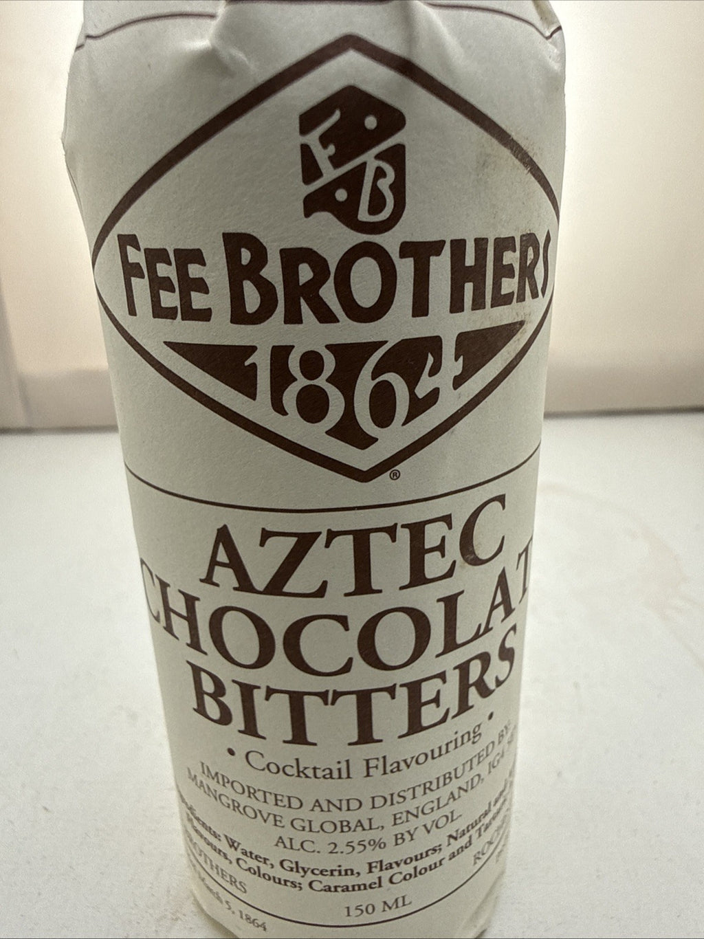 Fee Brothers 1864 Aztec Chocolate Bitters 1 x 150ml bottle CHeapest on internet!