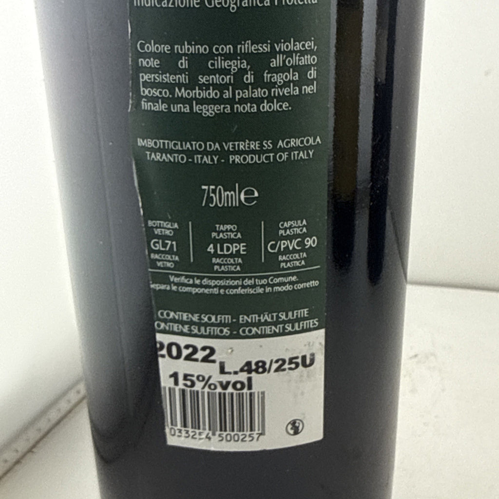 Vetrère Unda Maris Malvasia Nera Salento IGP 2022 750ml 15%