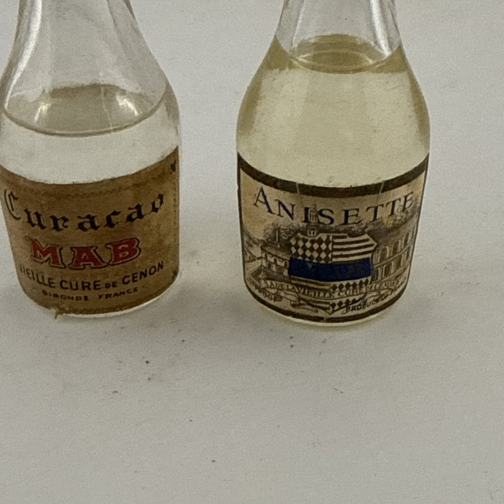 Vintage French Liqueur Miniatures – Curacao MAB & Anisette
