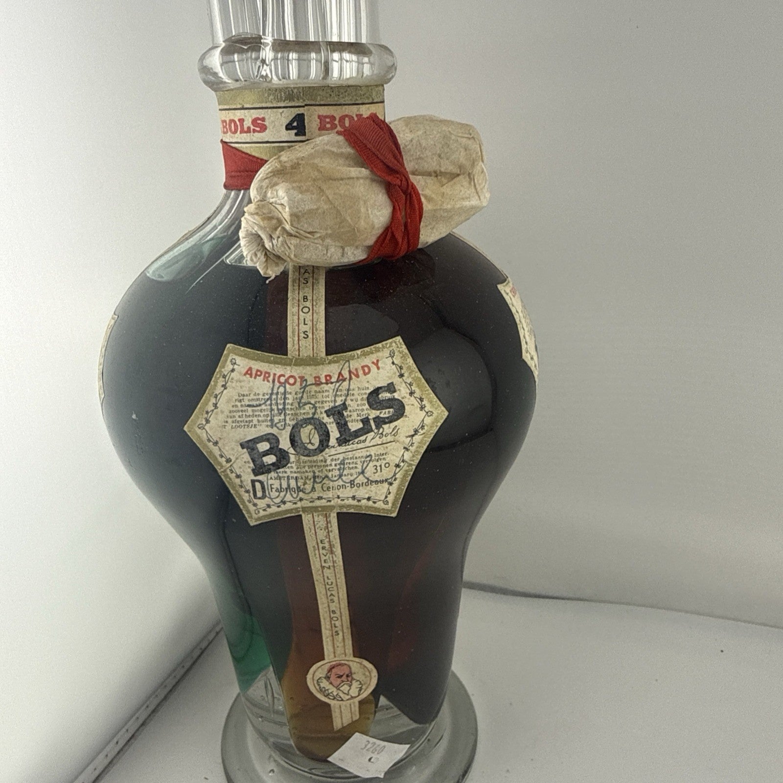 Bols 4 way 1950s creme de menthe, apricot brandy, cherry brandy, triple sec