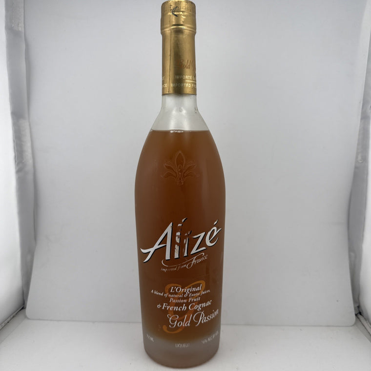 Alizé Gold Passion Liqueur (750ml); classic frosted bottle from the 2010s.