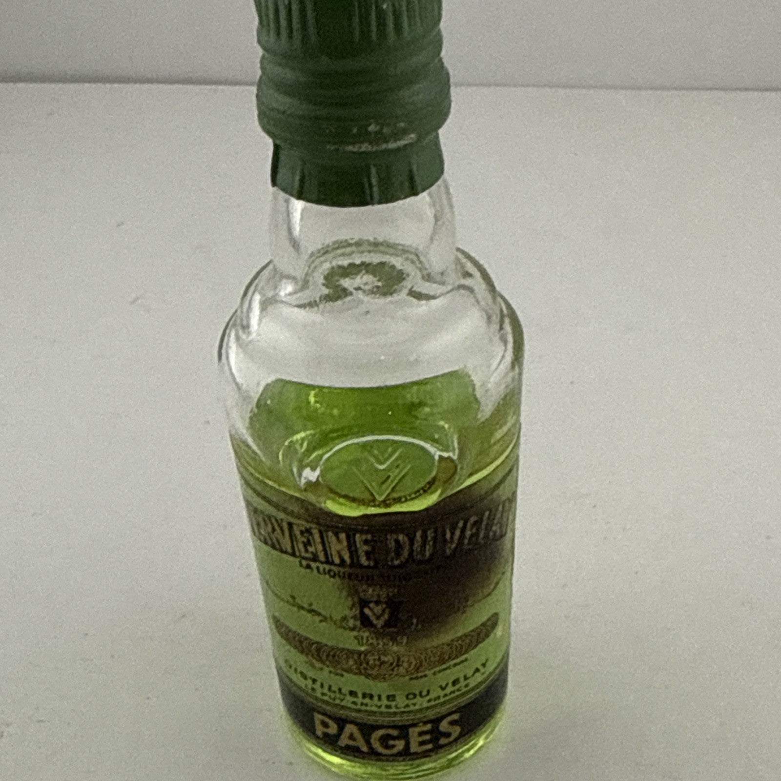 Vintage Pagès Verveine du Velay French Herbal Liqueur Miniature