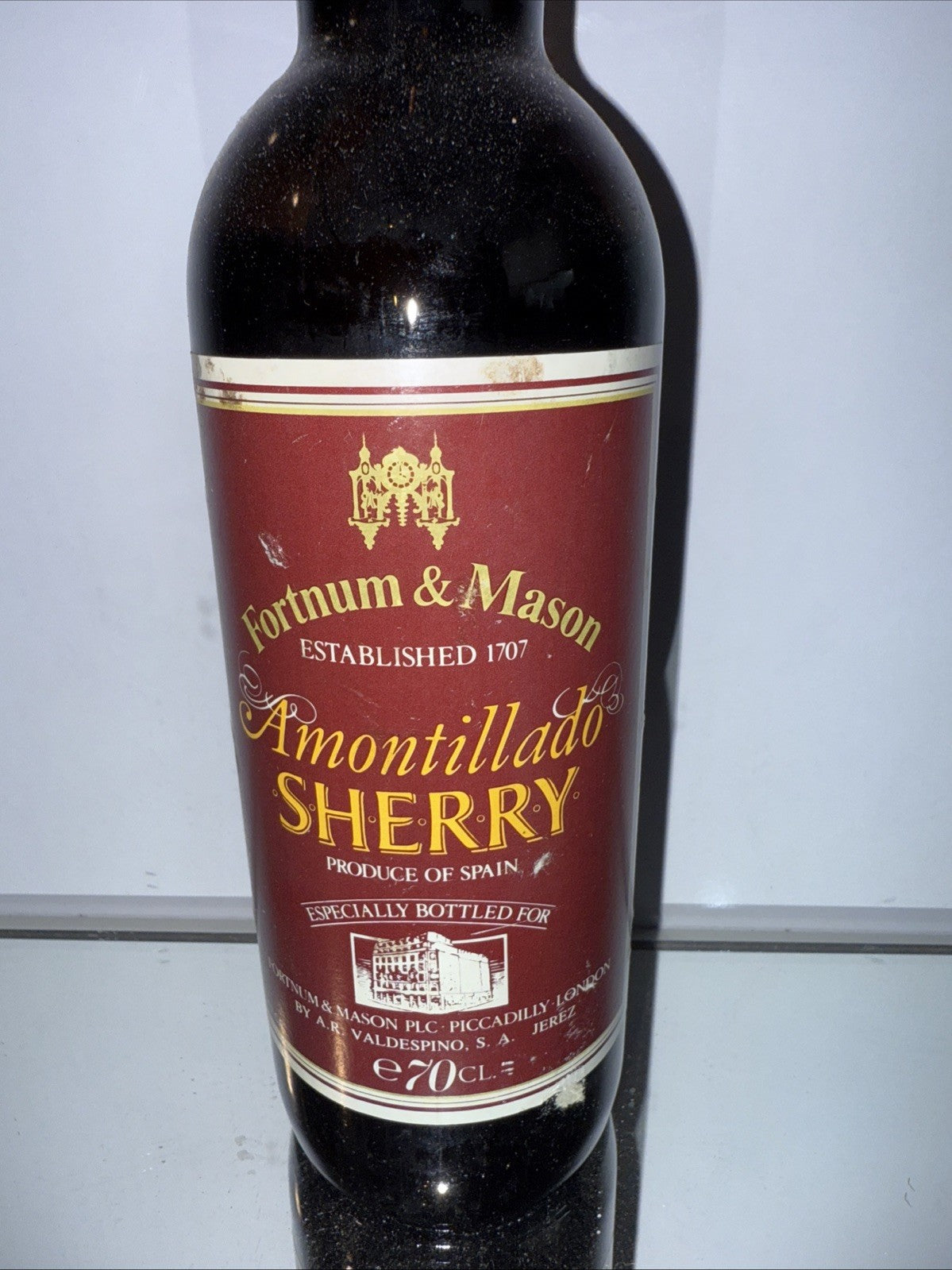 Fortnum And Masons Amontillado Sherry 1990s Bottled