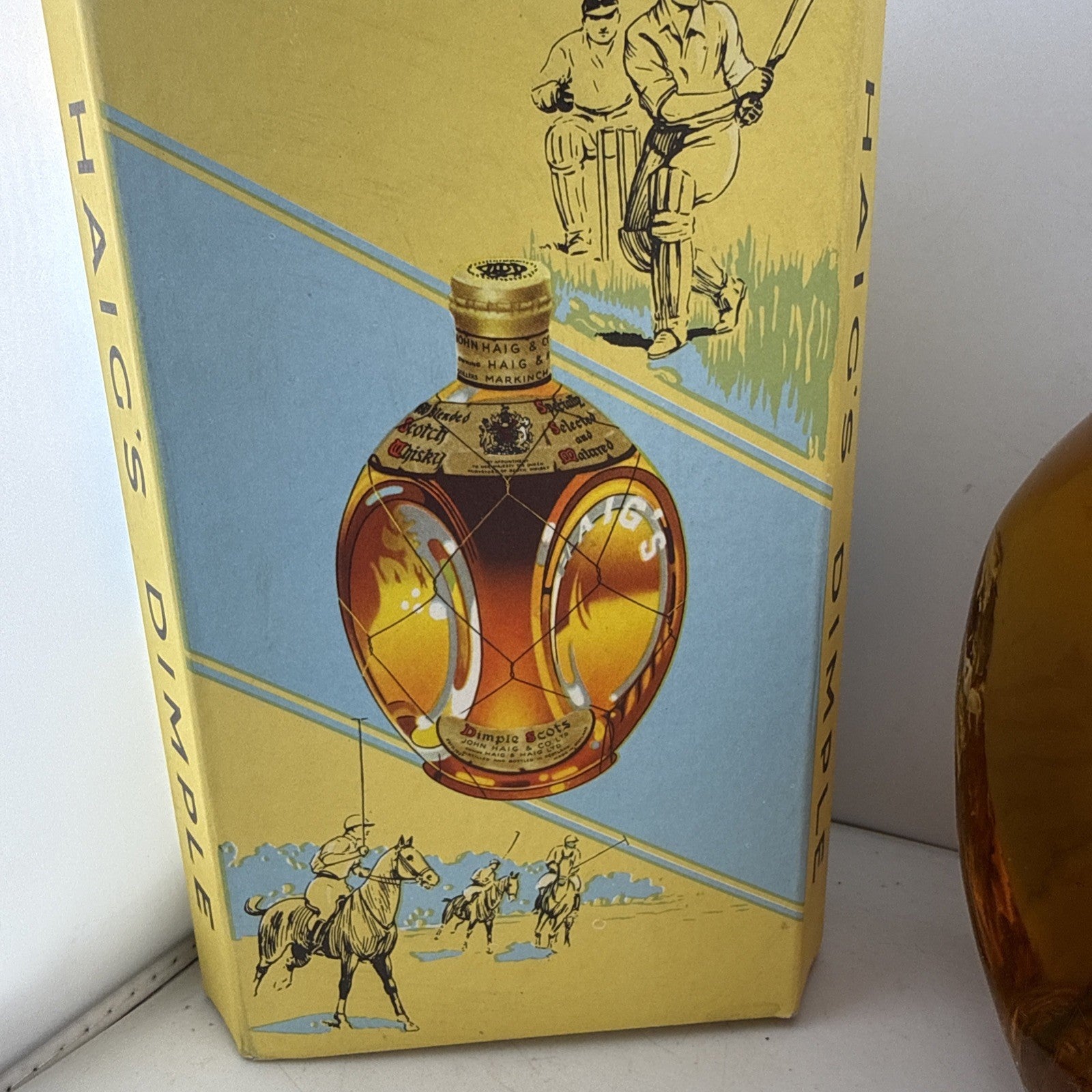 SALE Haig’s Dimple Scots Whisky 1950s Spring Cap 70 Proof with Original Box