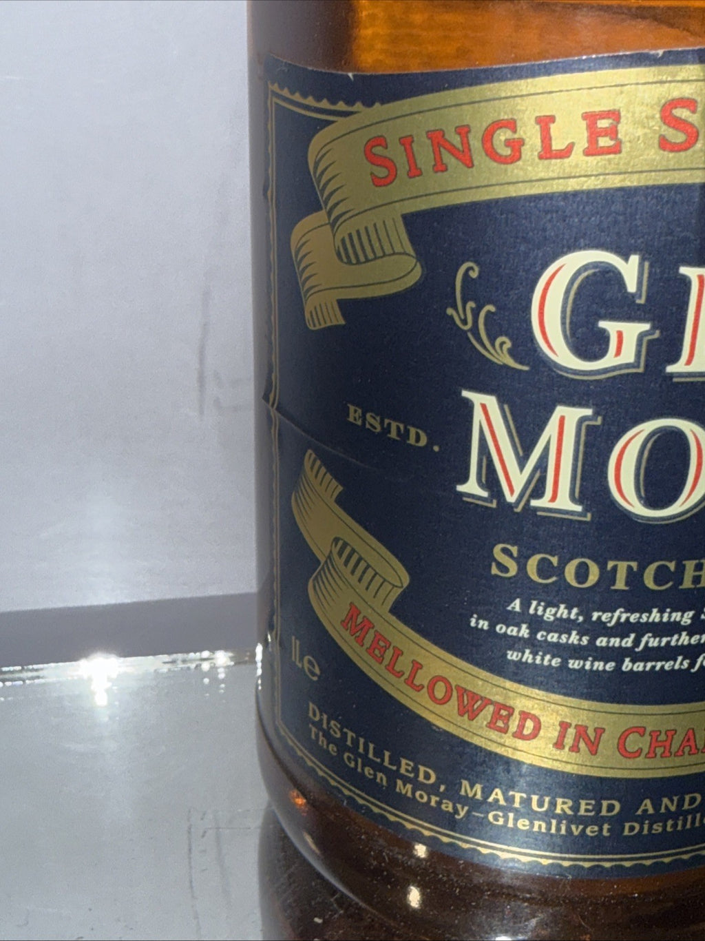 Glen Moray 12 Year Old Single Malt Scotch Whisky 1990s Bottle 1L