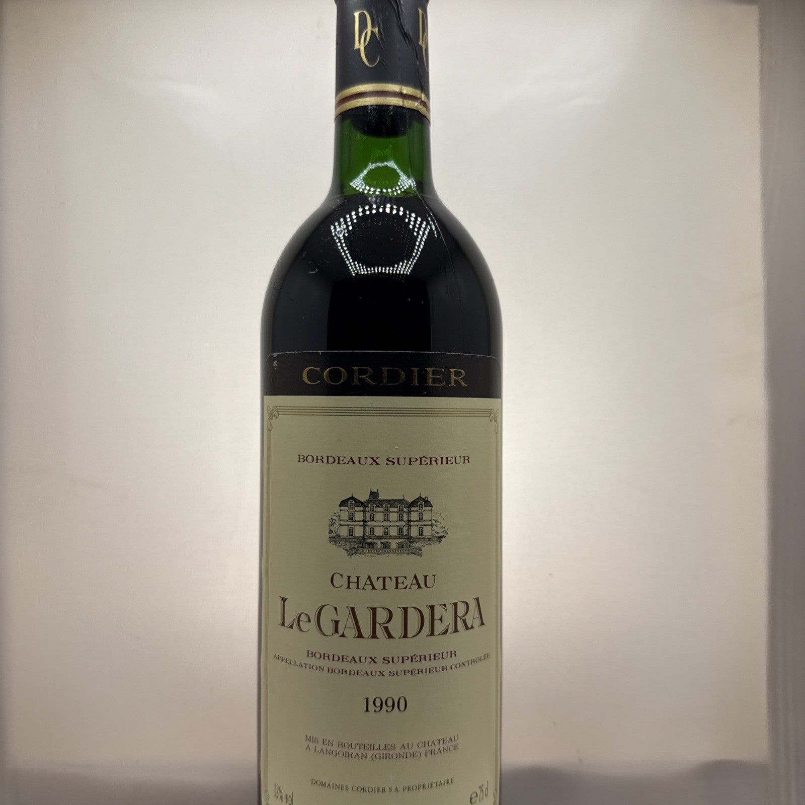 Château Le Gardera Bordeaux Supérieur 1990 Cordier 75cl