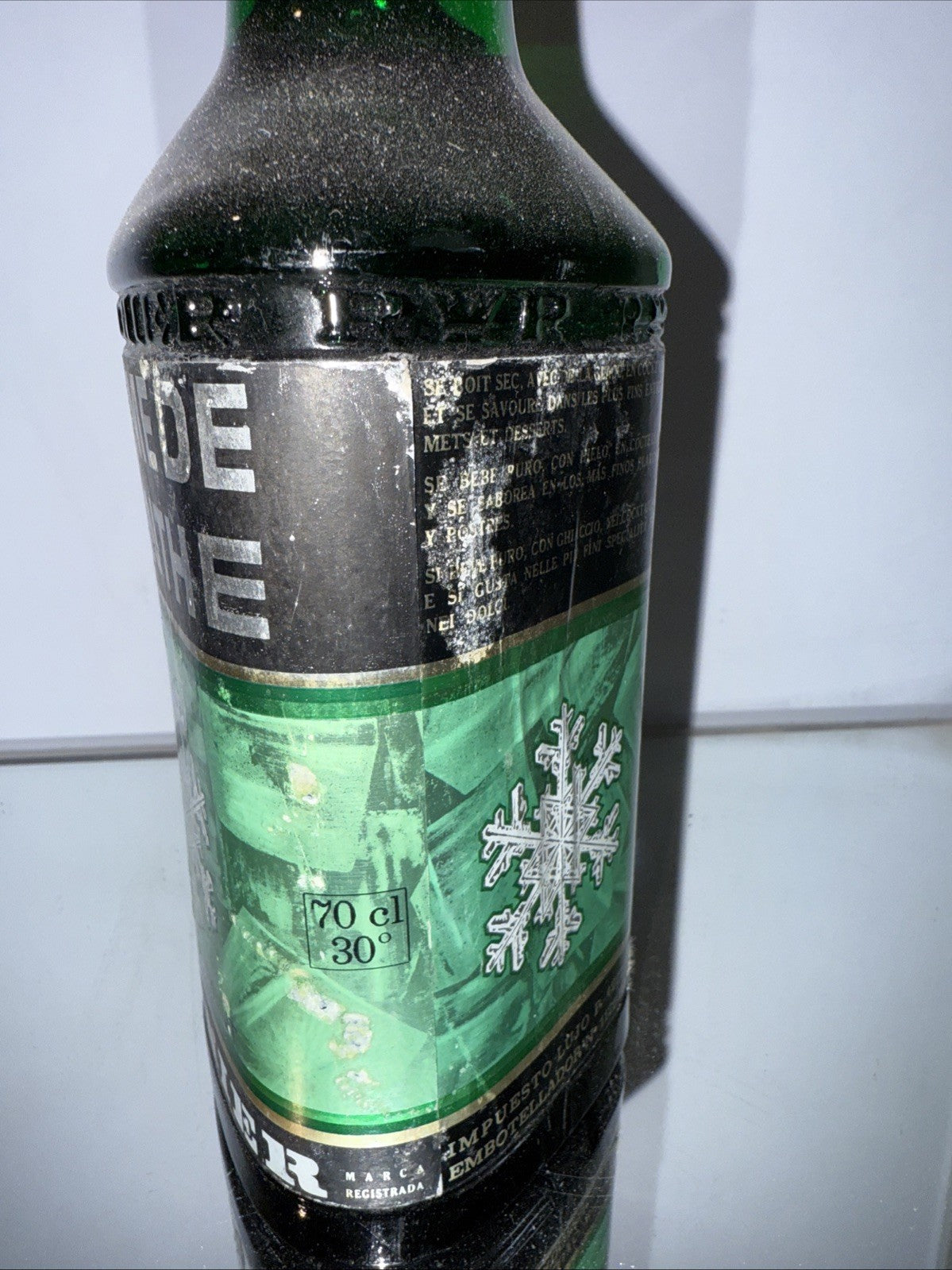 Regnier Crème De Menthe Liquour   1970s