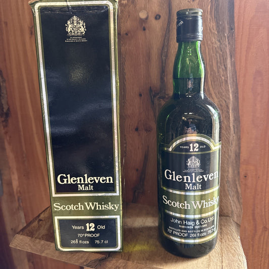 Glenleven 12 year old John haig and co single malt 70%proof 26 2/3 floz