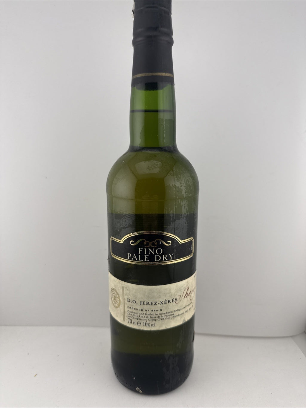 Fino Pale Dry Sherry D.O. Jerez 70cl 16% Co-op CWS ~1990
