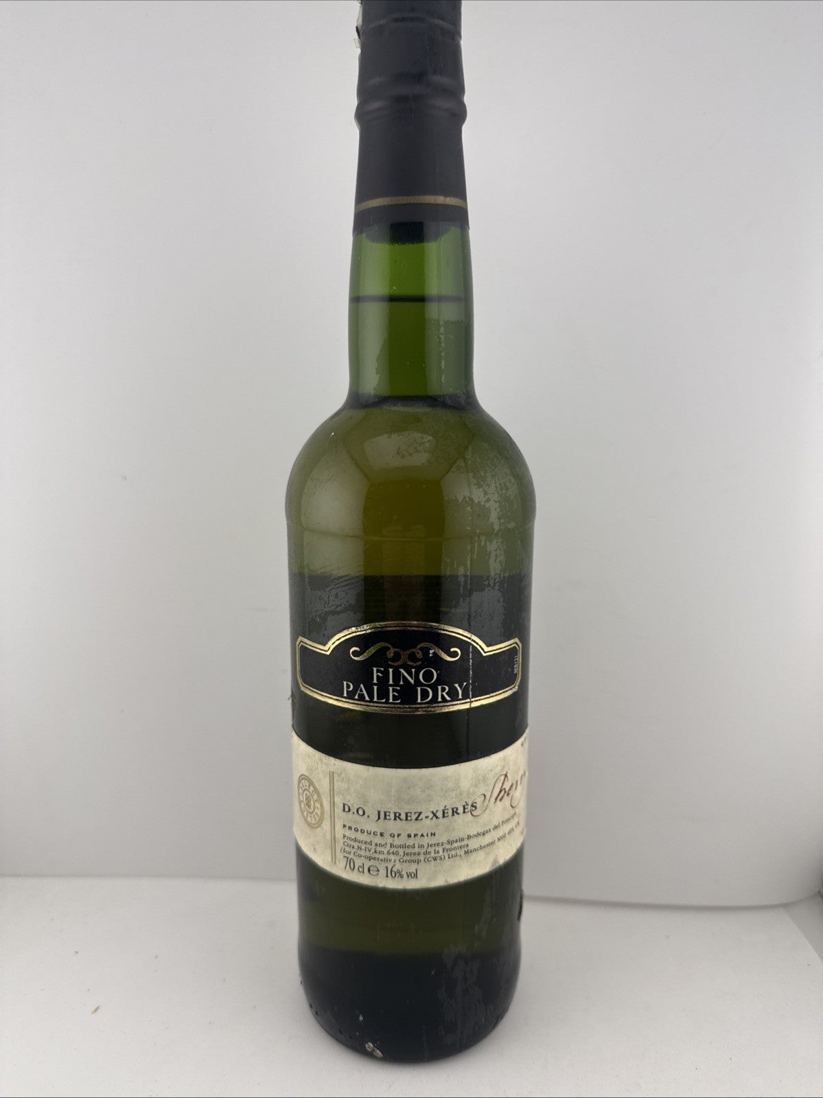 Fino Pale Dry Sherry D.O. Jerez 70cl 16% Co-op CWS ~1990