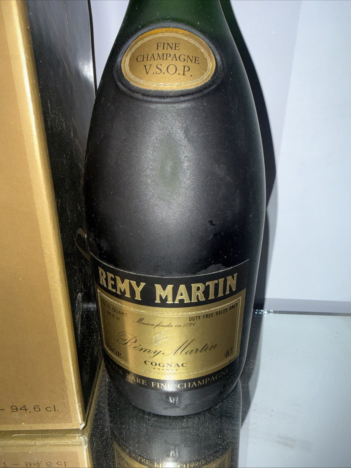Remy Martin VSOP cognac Imperial Quart Bottle From 1970s Early 80s