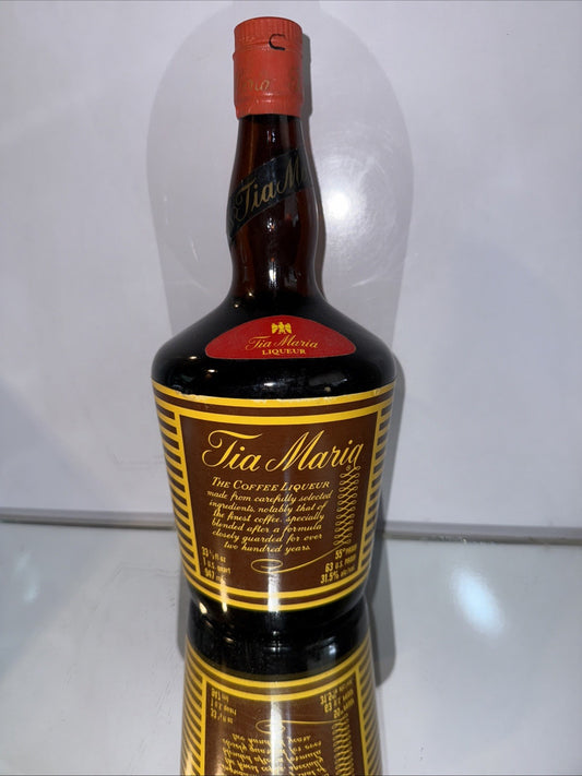 TIA MARIA LIQUEUR  33 1/3 Fl Oz 55 Proof VANILLA & FINE COFFEE LIQUEURS 1970s