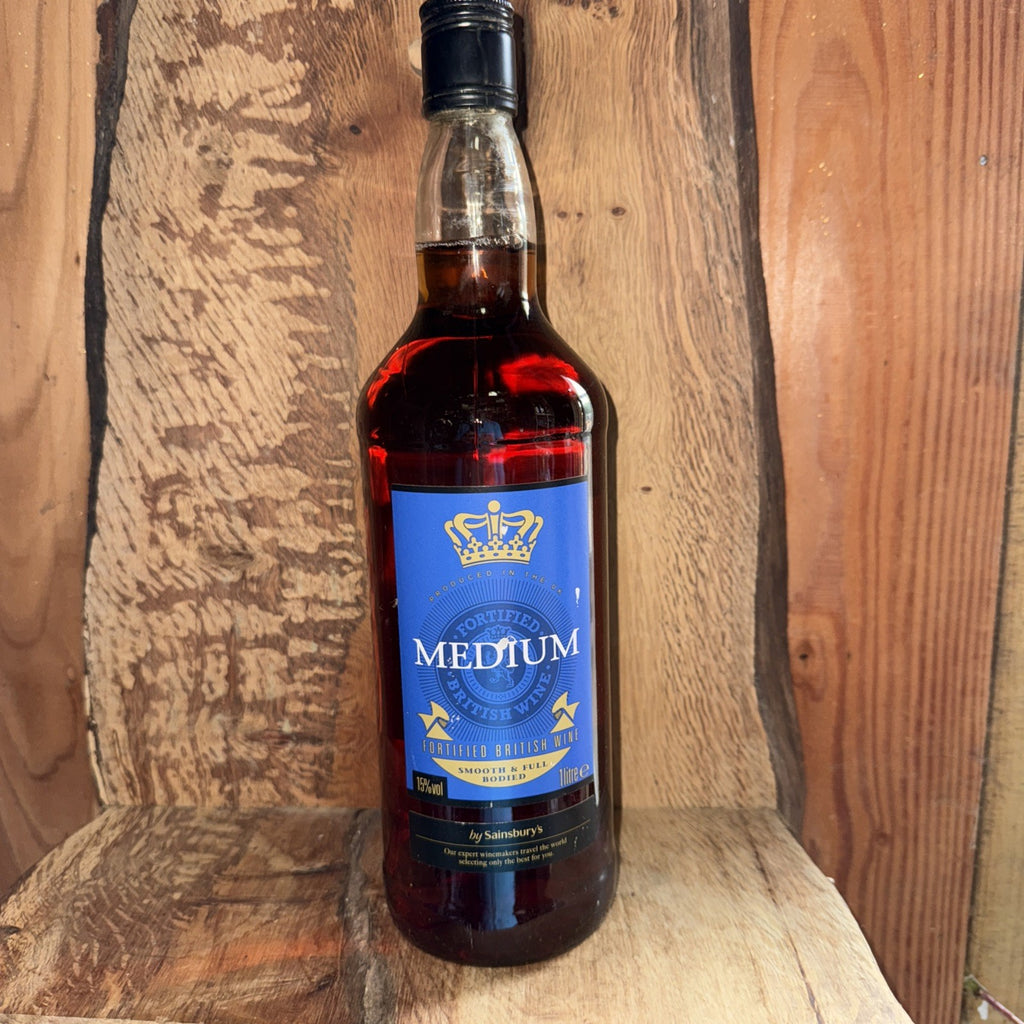 Fortified English Sherry wine Sainsburys from 1980s