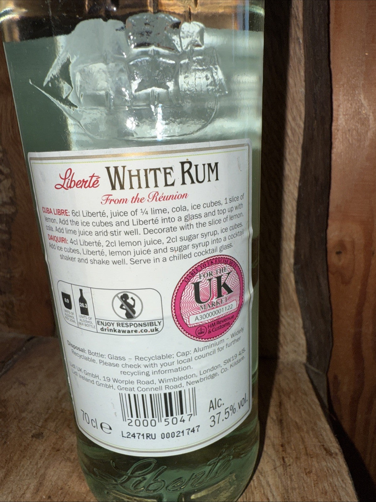 Liberte White Rum 70cl