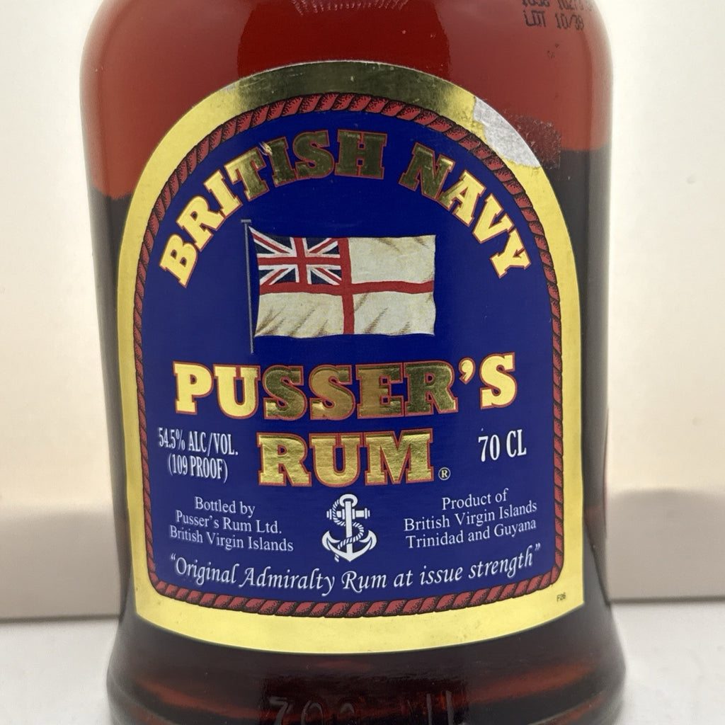 Pusser's British Navy Rum — 54.5% 109 Proof — 70cl — Original Admiralty Strength
