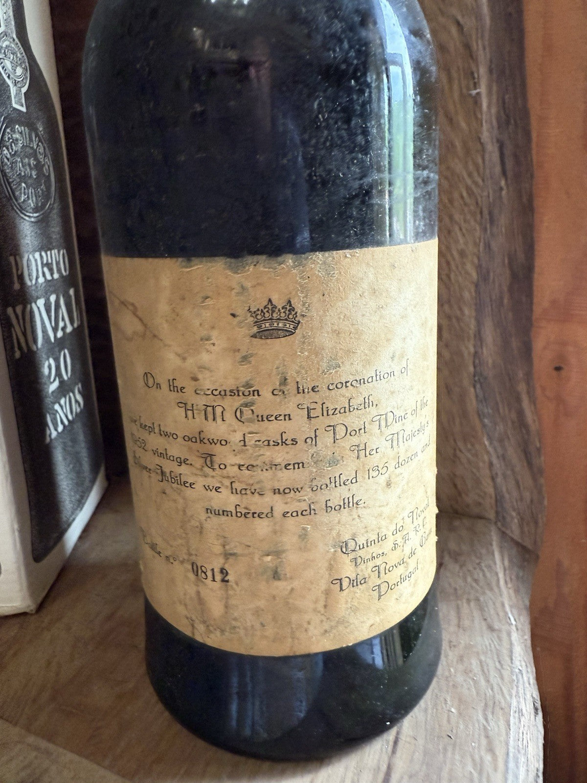 1952 Noval Port Bottled For Queens Silver Jubilee In 1977 One Of Only 1620 Bots.