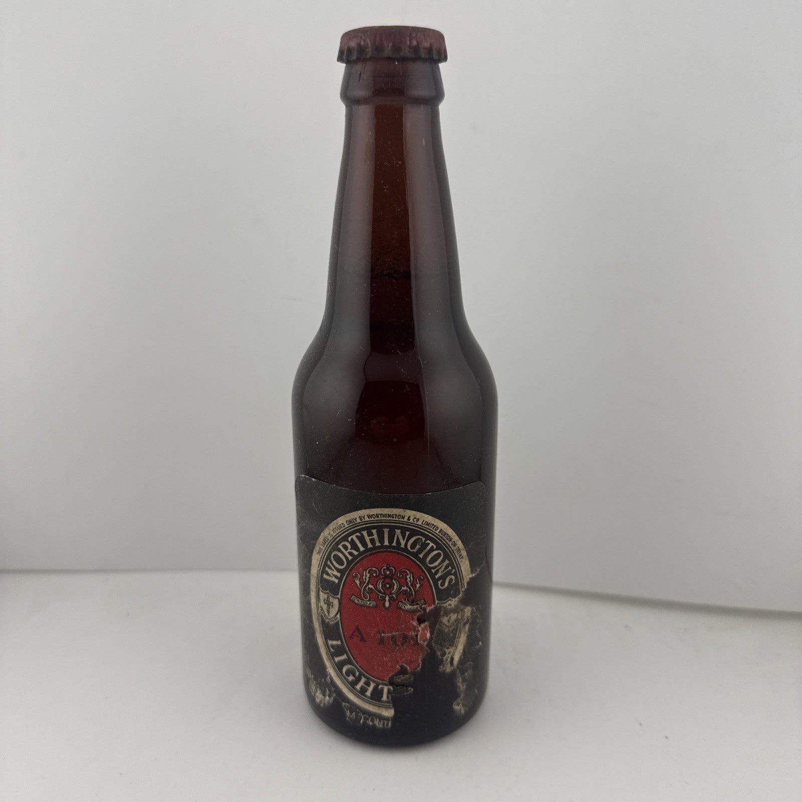 Vintage Worthington’s Light Ale Bottle c1920s–30s – Original Label