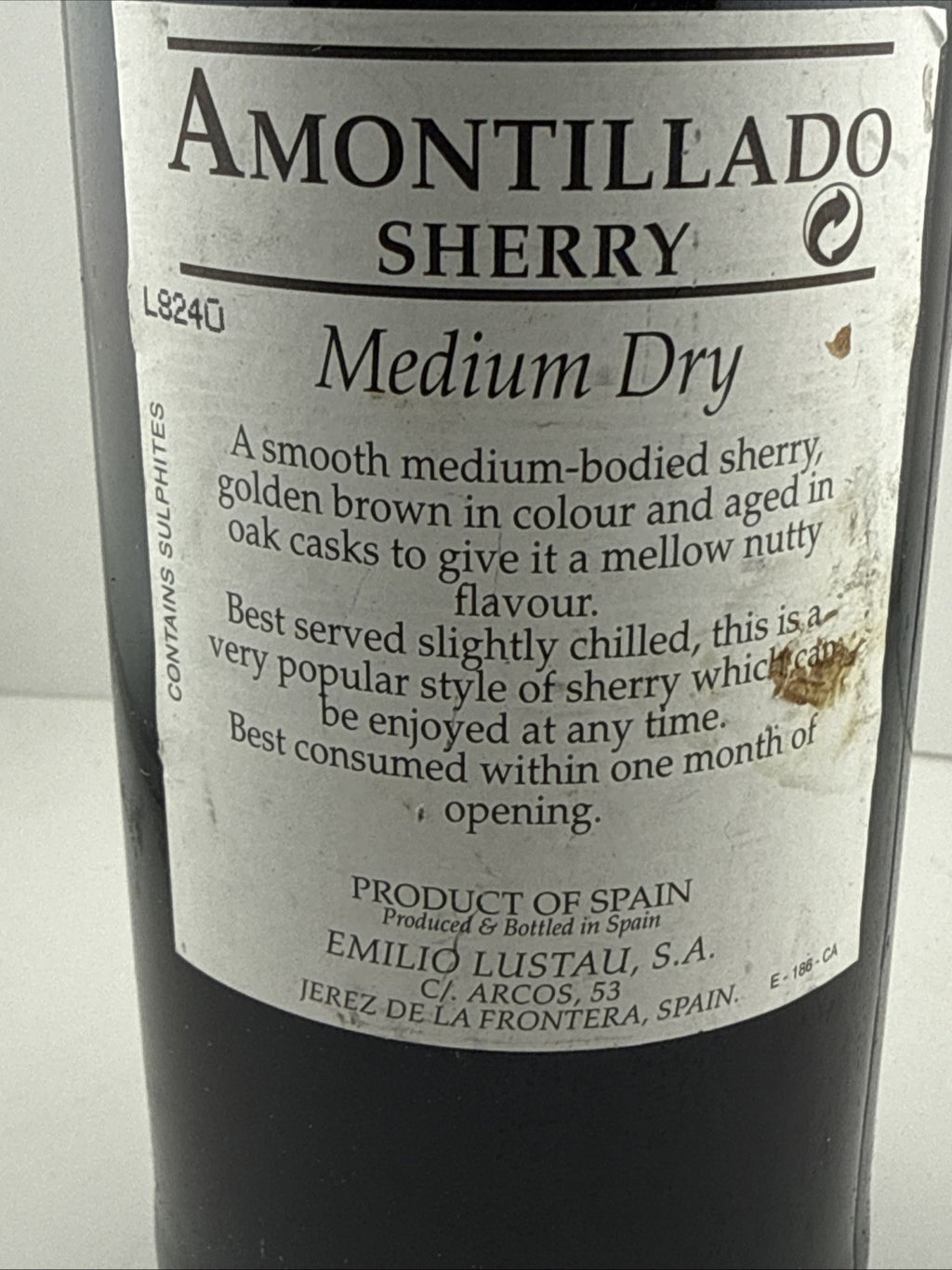 Fine Old Amontillado Sherry Christ Church Oxford c.1960s–70s