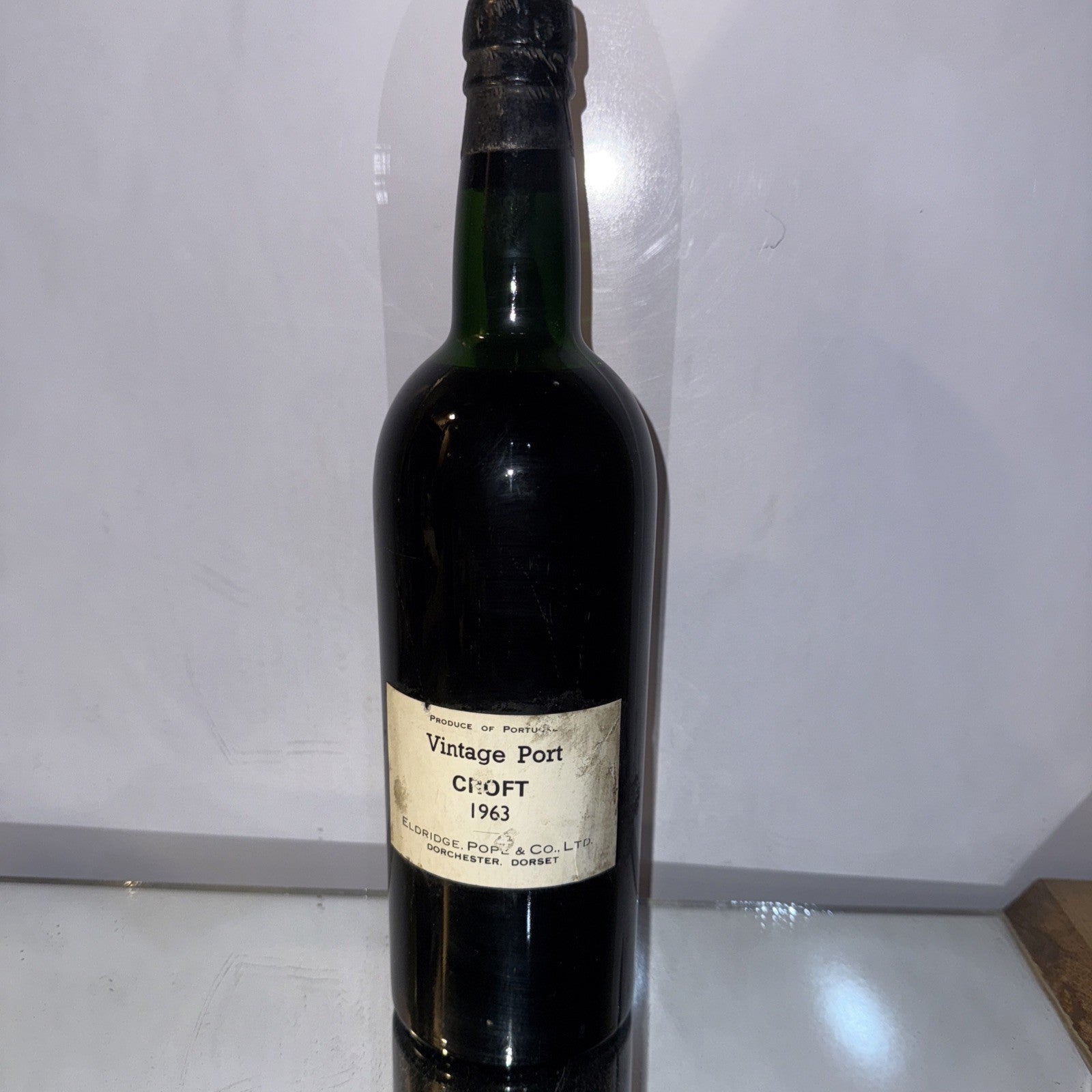 Croft 1963 Vintage Port Imported By Eldridge Pope Good  Condition