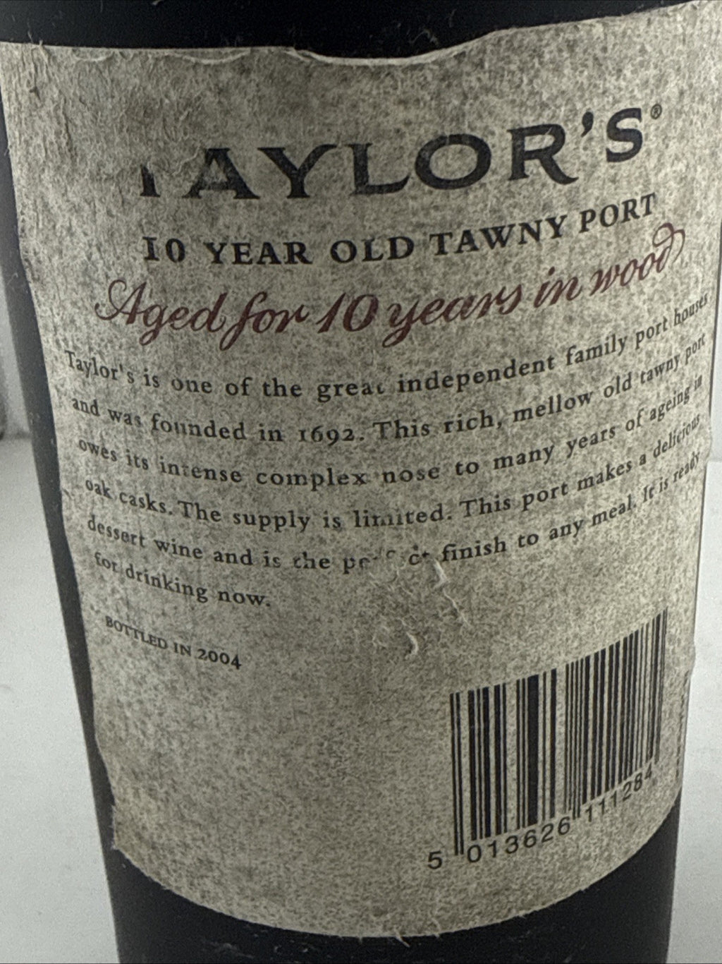 Taylor’s 10 Year Old Tawny Port 75cl – Bottled 2004 Mature