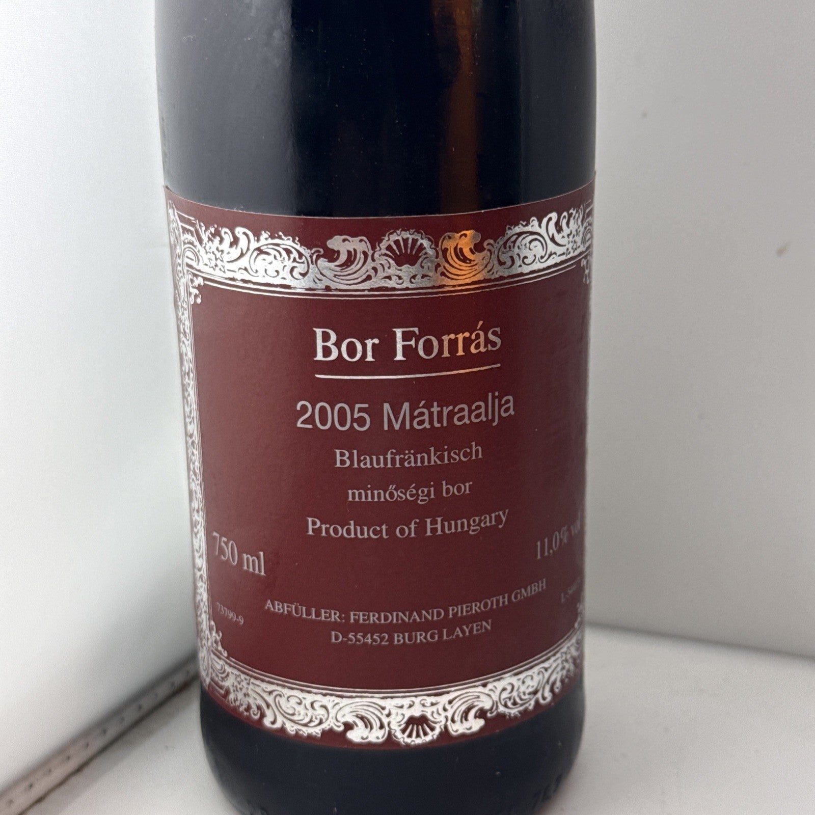 Bor Forras 2005 Matraalja Blaufrankisch Hungarian Red Wine 75cl
