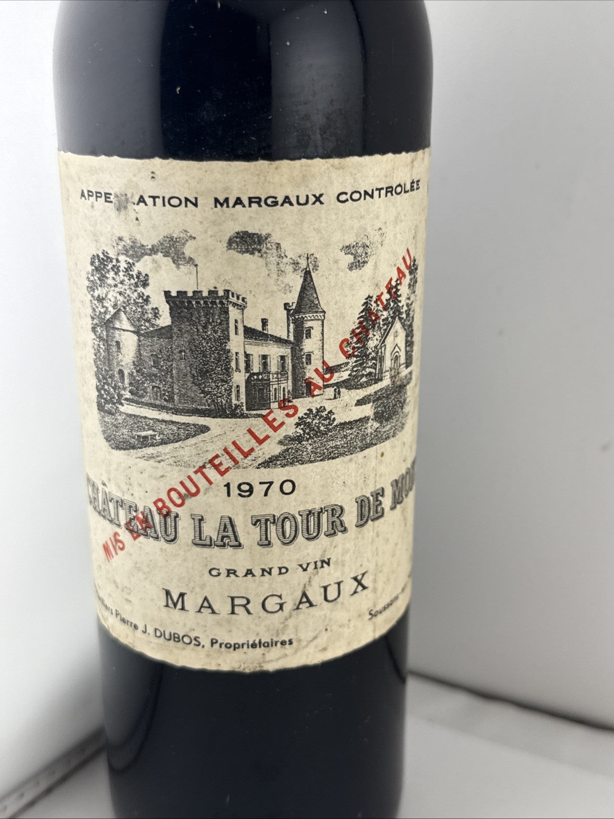 1970 Château La Tour de Mons Margaux Bordeaux Red Wine 75cl Vintage
