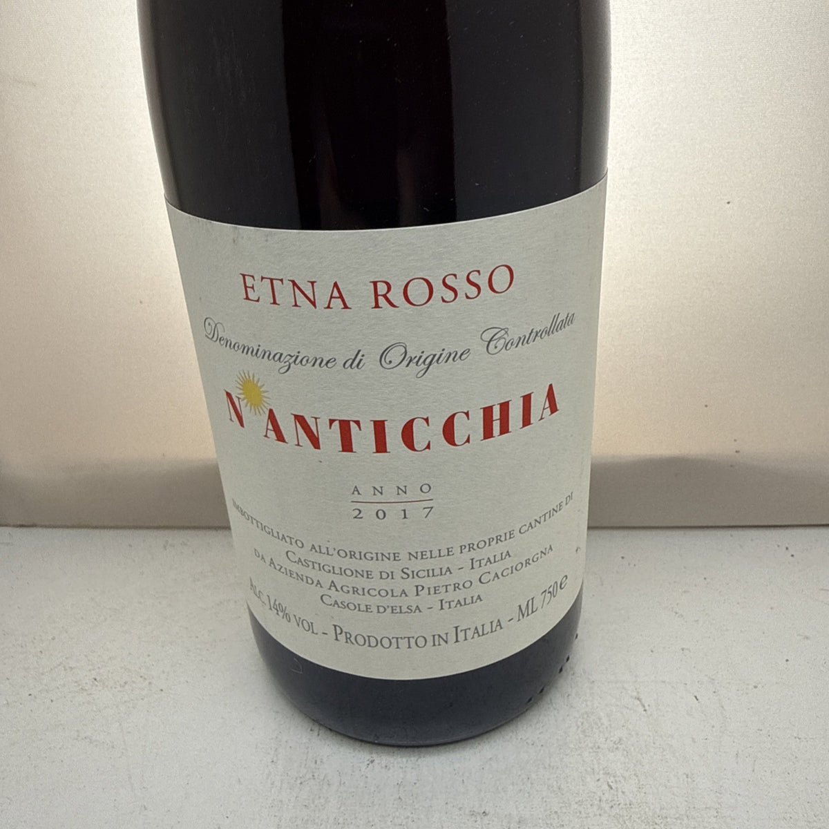 N'Anticchia Etna Rosso 2017 · Pietro Caciorgna · Sicily Volcanic Red · 75cl ·