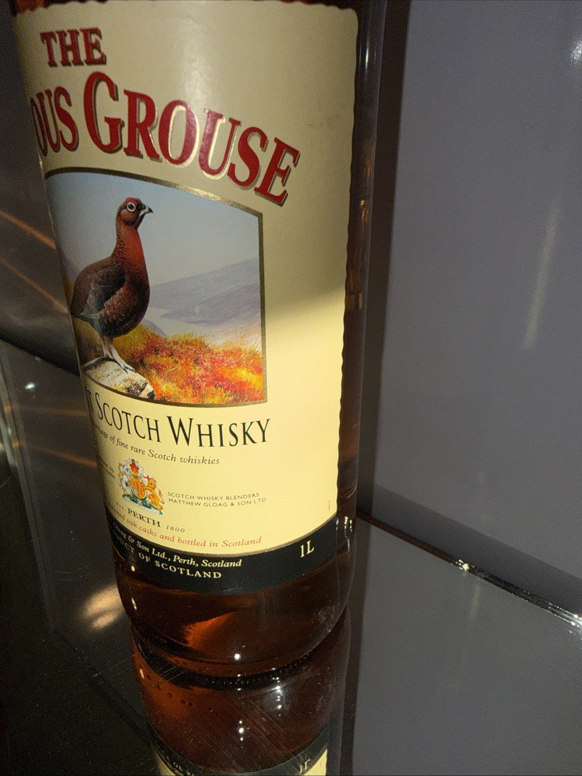 Famous Grouse Finest Scotch Whisky 1L Bottled Late 1990s